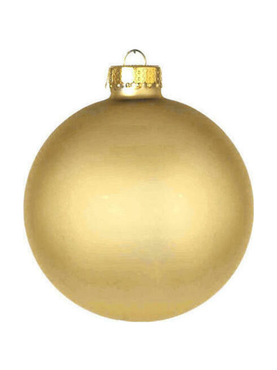 Zaros Weihnachtshänger Kugel Ornament Gold 9cm