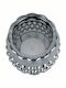 Present Time Sparkle Lines Duo Candle Holder suitable for Tealights Glass Black Dots 8x8x6cm 1pcs