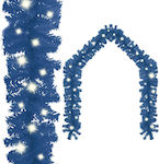 vidaXL Lighted Christmas Garland Blue 500cm 1pc