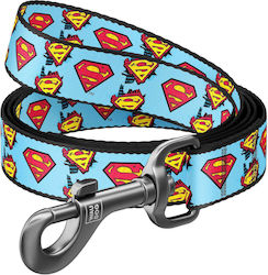 WauDog Hundeleinen und -führungen Riemen Superman Groß 25mm Hellblau 1,22m