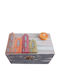 Kapadakis Wood Art Wooden Jewellery Box Gray 14x14x8cm