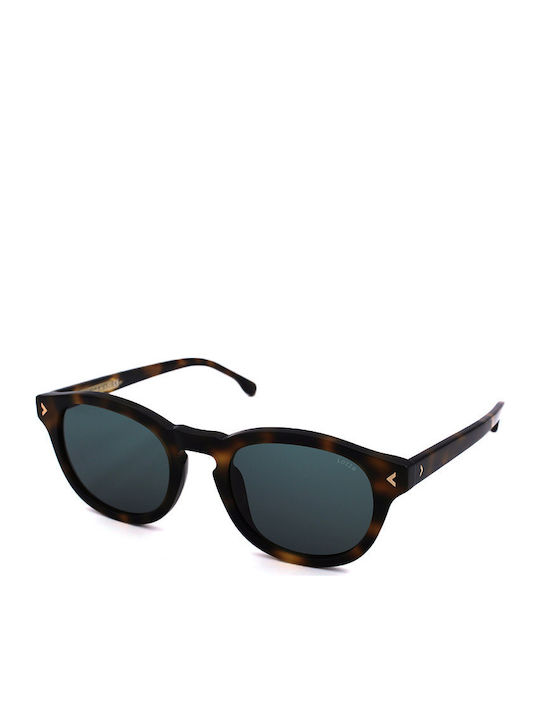 Lozza Unisex Sunglasses with Brown Tartaruga Plastic Frame and Blue Lens SL4284 09AJ