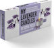 Tai Teelichter mit Duft Lavendel in Lila Farbe (bis zu 4 Brennstunden ) 10Stück
