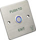 Yli Electronic Complete Wall Push Exit Button with Frame Silver PBK-814C-LED