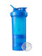 Blender Bottle Prostak Plastic Protein Shaker 650ml Blue