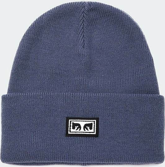 Icon Eyes Beanie Männer Beanie Gestrickt in Blau Farbe