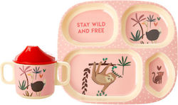 Rice Melamine Baby & Kids Feeding Set 4 Pieces