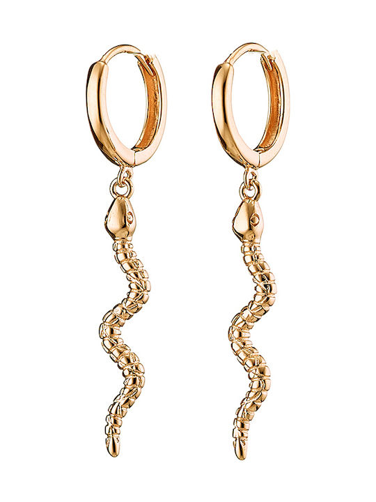 Oxzen Earrings made of Silver Gold Plated