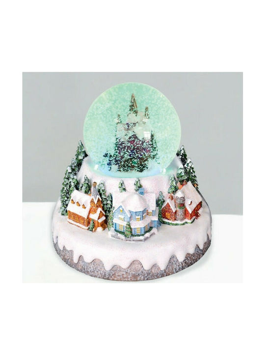 Aca Christmas Illuminated Decorative Village with Battery with Music and Movement 20x20x18cm.