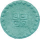 Palamaiki Bath Mat Cotton Round Maya Aqua Width 70cm