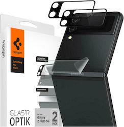 Spigen Optik Lens Protector Προστασία Κάμερας Tempered Glass Μαύρο για το Galaxy Z Flip3 5G