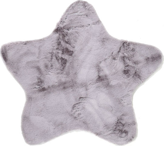 Royal Carpet Star 100 Παιδικό Χαλί Αστέρια Silver 100x100cm Πάχους 23mm