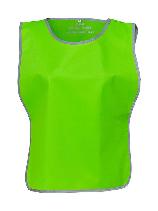 Yoko HVJ259 Apron Green 422775210 Fluo Reflective Border Vest