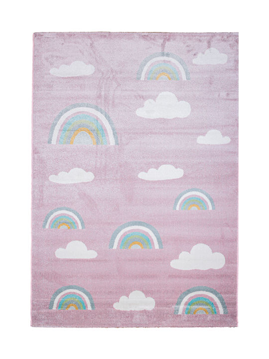 Klonaras 1339 Kids Rug Pink 160x230cm Thickness 10mm