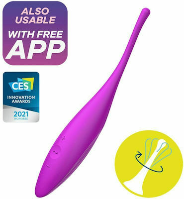 Satisfyer Twirling Joy Klitoris Vibrator Fuchsia