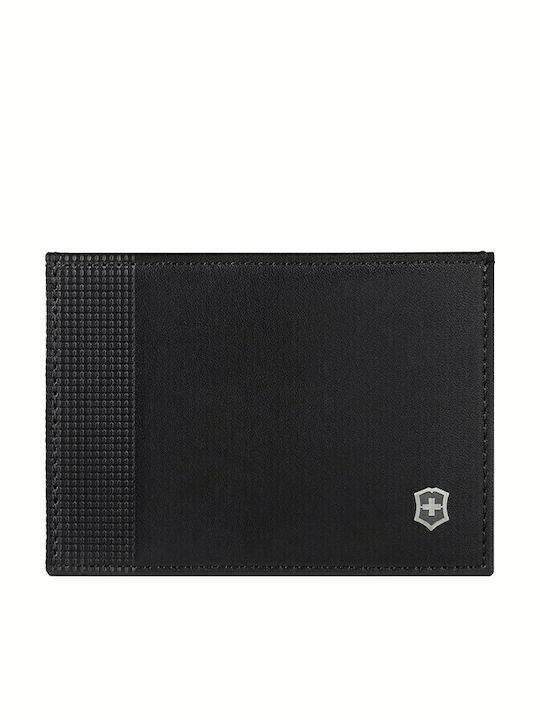 Altius Alox Slim Кожен Мъжки Портфейл За Карти С RFID Черен