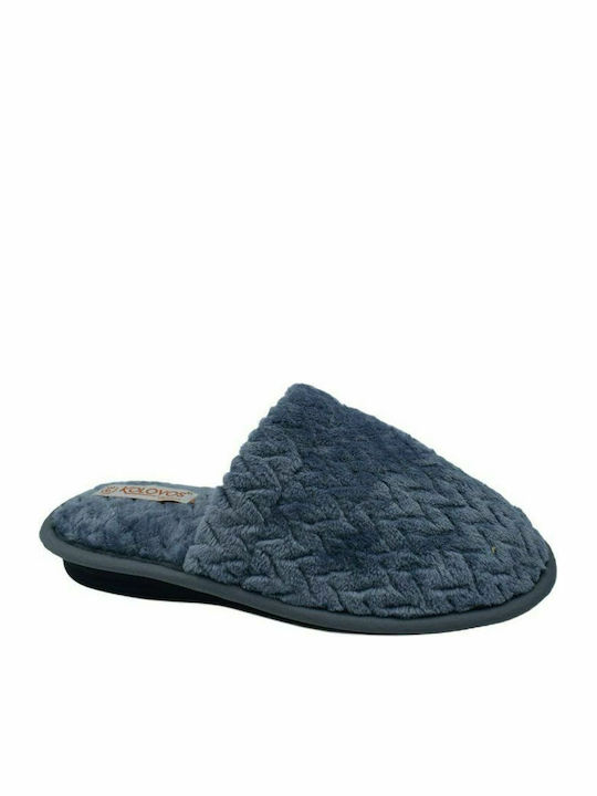 Kolovos KO330 Anatomic Women's Slippers In Gray Colour