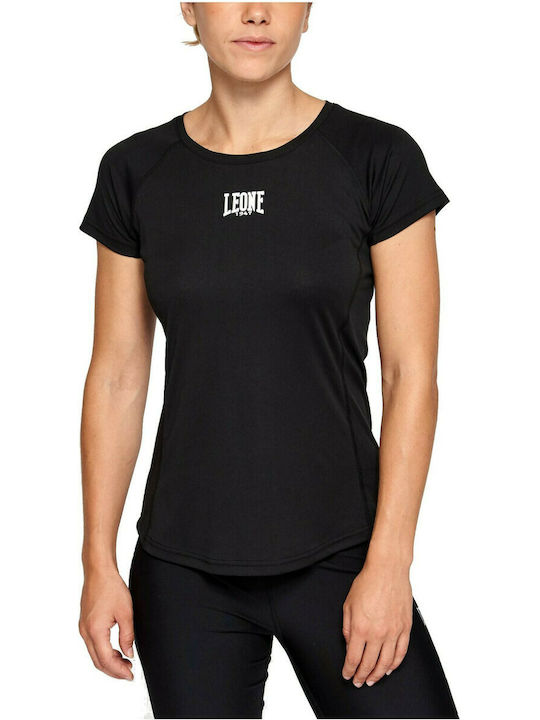 Leone ABX419 Damen Sport T-Shirt Schwarz