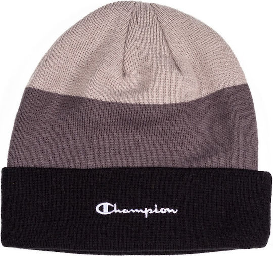 Knitted Beanie Cap Black/Purple
