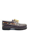842 Δερμάτινα Ανδρικά Boat Shoes σε Καφέ Χρώμα