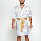 Leone Premium Boxing Gown Ρόμπα Πυγμαχίας Λευκή