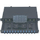 Central Οπτικό Patch Panel για Rack 1U 19" 24 Θυρών LC MM πολύτροπες Ίνες Μαύρο