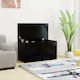 vidaXL Outdoor Storage Box Black L84xW42xH46cm