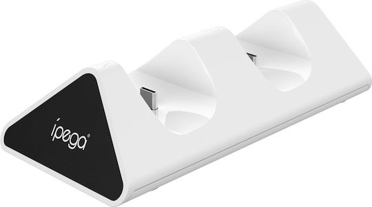 iPega p5012 double charging base Charging Station for 2 controllers PS5 White