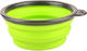 Nunbell Pet Bowl Silicone Food & Water for Dog & Cat 400ml 17.78cm in Green Color