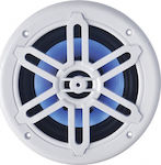 Eval Waterproof Marine Speaker Set 5.25" with 80W RMS White