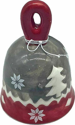 XMASfest Weihnachtsfigur Keramik Dekorativ Glocke Gray Weihnachtsfigur Keramik Dekorativ Glocke Gray 9.5x6.5cm