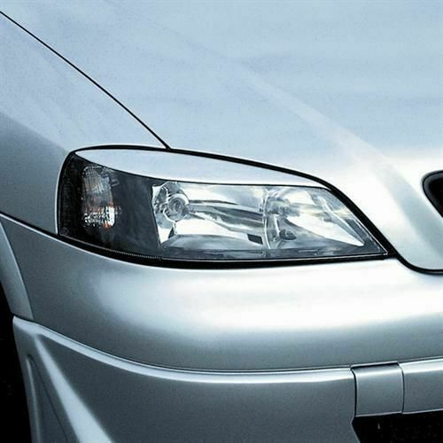 Motordrome Front Headlights Eyebrows for Opel Astra G 1998-2004 Μαύρα