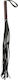 Guilty Pleasure Vinyl String Flogger Μαστίγιο Black