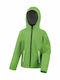 Wasserdichtes Kinder Sport Jacke Kurz Mit Kapuze Grün