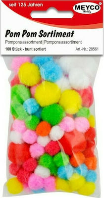 Meyco Craft Pom Pom Set of 100pcs