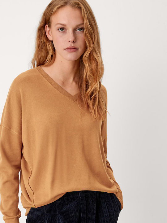 S.Oliver Women's Long Sleeve Sweater Camel