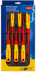 Knipex Σετ 6 Κατσαβίδια Ηλεκτρολόγου VDE 1000V με 6 Εναλλασσόμενες Μύτες