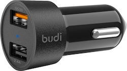 Budi Φορτιστής Αυτοκινήτου με Θύρες 2xUSB-A Budi Φορτιστής Αυτοκινήτου με Θύρες 2xUSB-A
