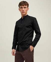 Jack & Jones Men's Shirt with Long Sleeves Slim Fit Black