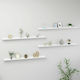 Shelves Wall White 4pcs 115x9x3cm