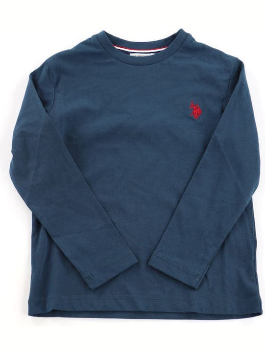 U.S. Polo Assn. Kinderhemd Langarm Blau