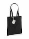 Westford Mill W801 Cotton Shopping Bag in Black color
