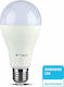 V-TAC LED Lampen für Fassung E27 und Form A65 Naturweiß 1521lm Dimmbar 1Stück