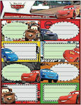 Gim Notebook Labels Cars 2pcs