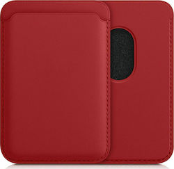 KWmobile MagSafe Θήκη Καρτών PU Leather σε Κόκκινο χρώμα KWmobile MagSafe Θήκη Καρτών PU Leather σε Κόκκινο χρώμα