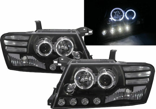 Front Lights Angel Eyes for Mitsubishi Pajero 2pcs