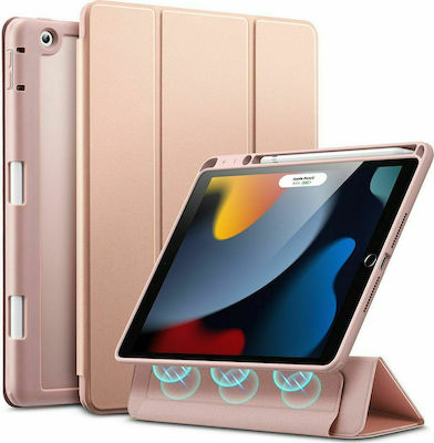 ESR Rebound Hybrid Flip Cover Synthetic Leather / Plastic Pink (iPad 2019/2020/2021 10.2'')