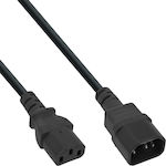 InLine IEC C13 - IEC C14 Cable 2m Black (16632A)