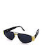 Le Club Cody Unisex Sonnenbrille mit Schwarz Gestell und Schwarz Linse NY59-044