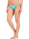Bikinihosen Slip mit Schnürung Türkis